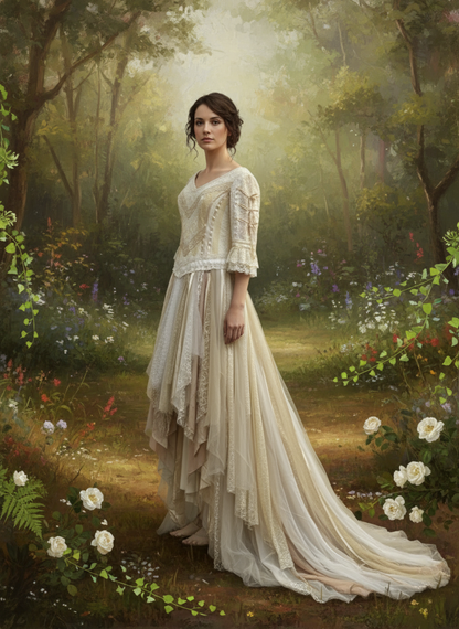 Layered Dress - On model (faithful to design)