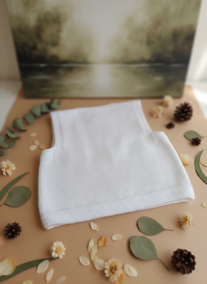 Little Heart Baby Vest - Back view