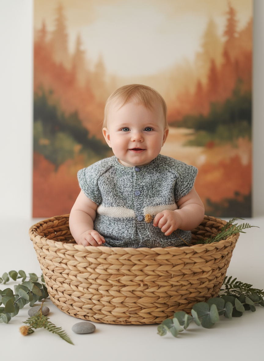 Little Pebble - Baby in basket