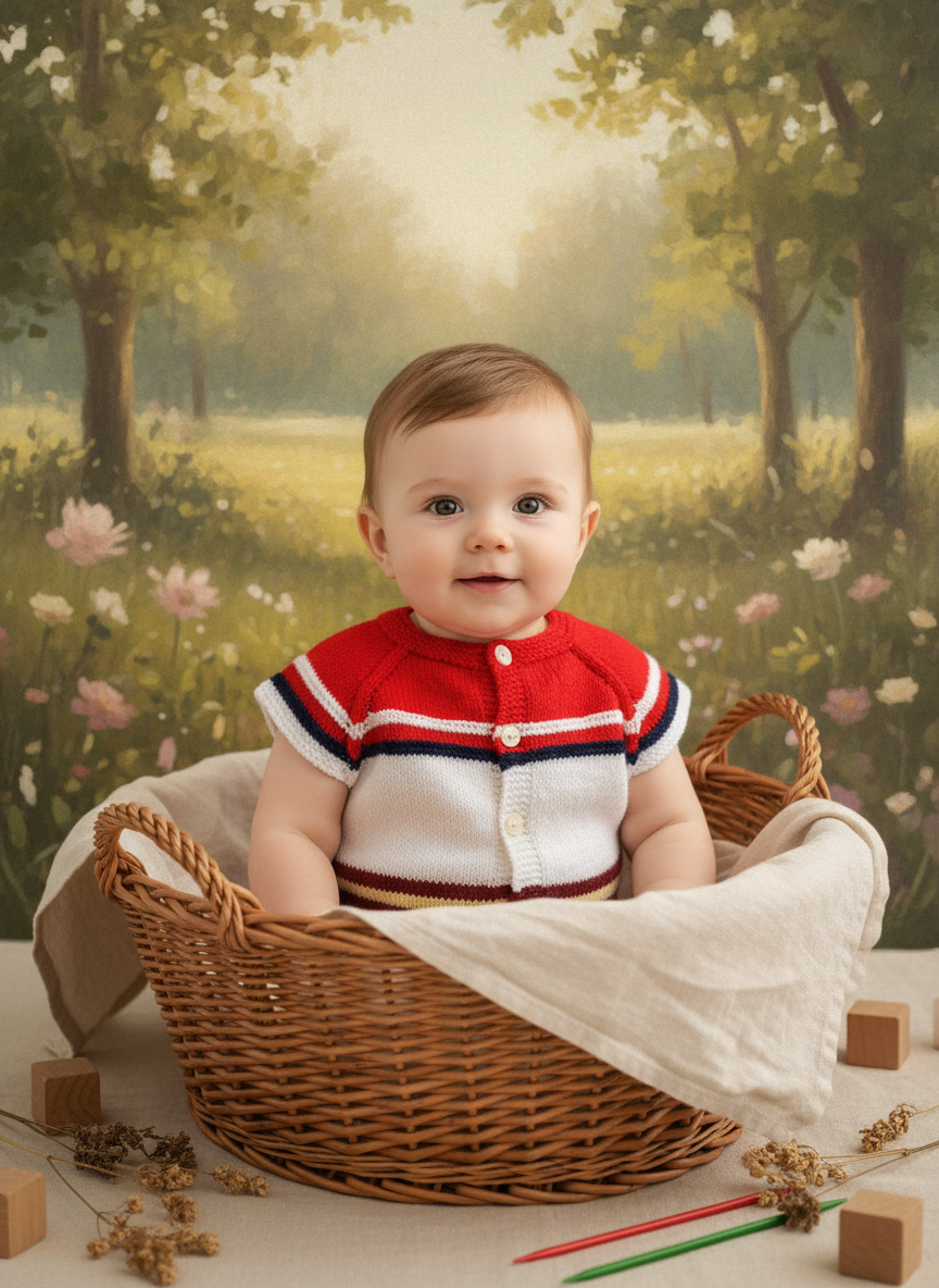 Little Sailor - Baby in basket