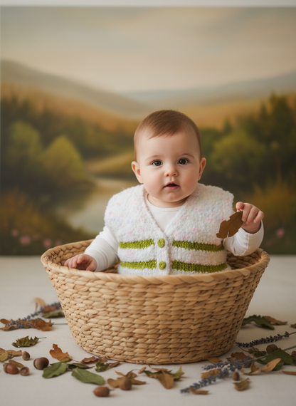 Moss Cloud - Baby in basket
