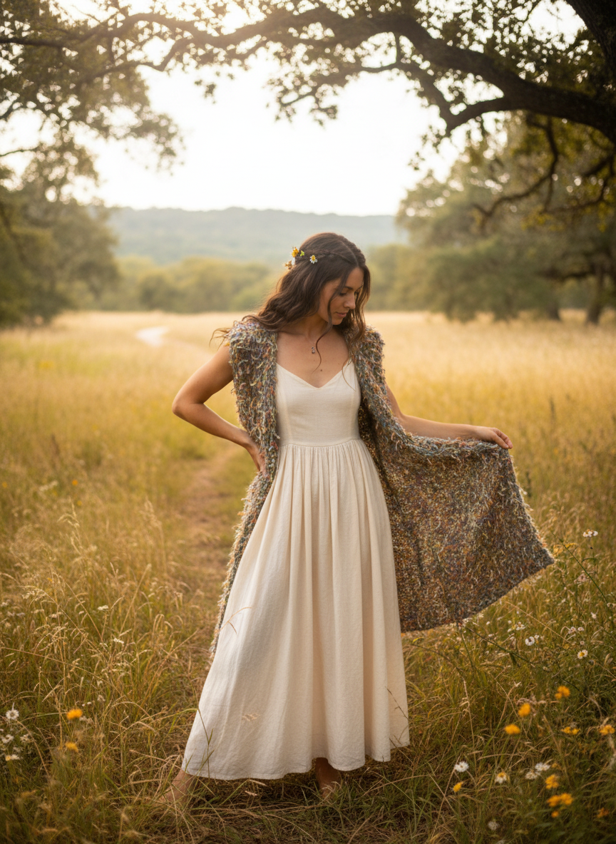 Wild Meadow Vest Natural Setting